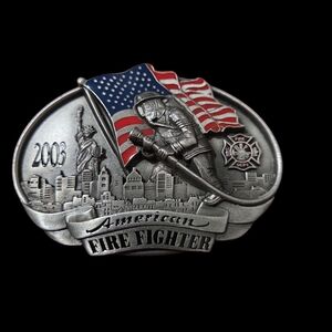 American Firefighter Belt Buckle
